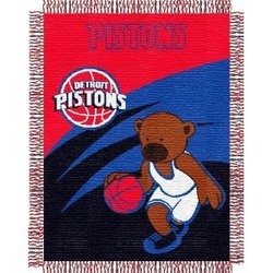 Detroit Pistons Blanket NBA BEDDING